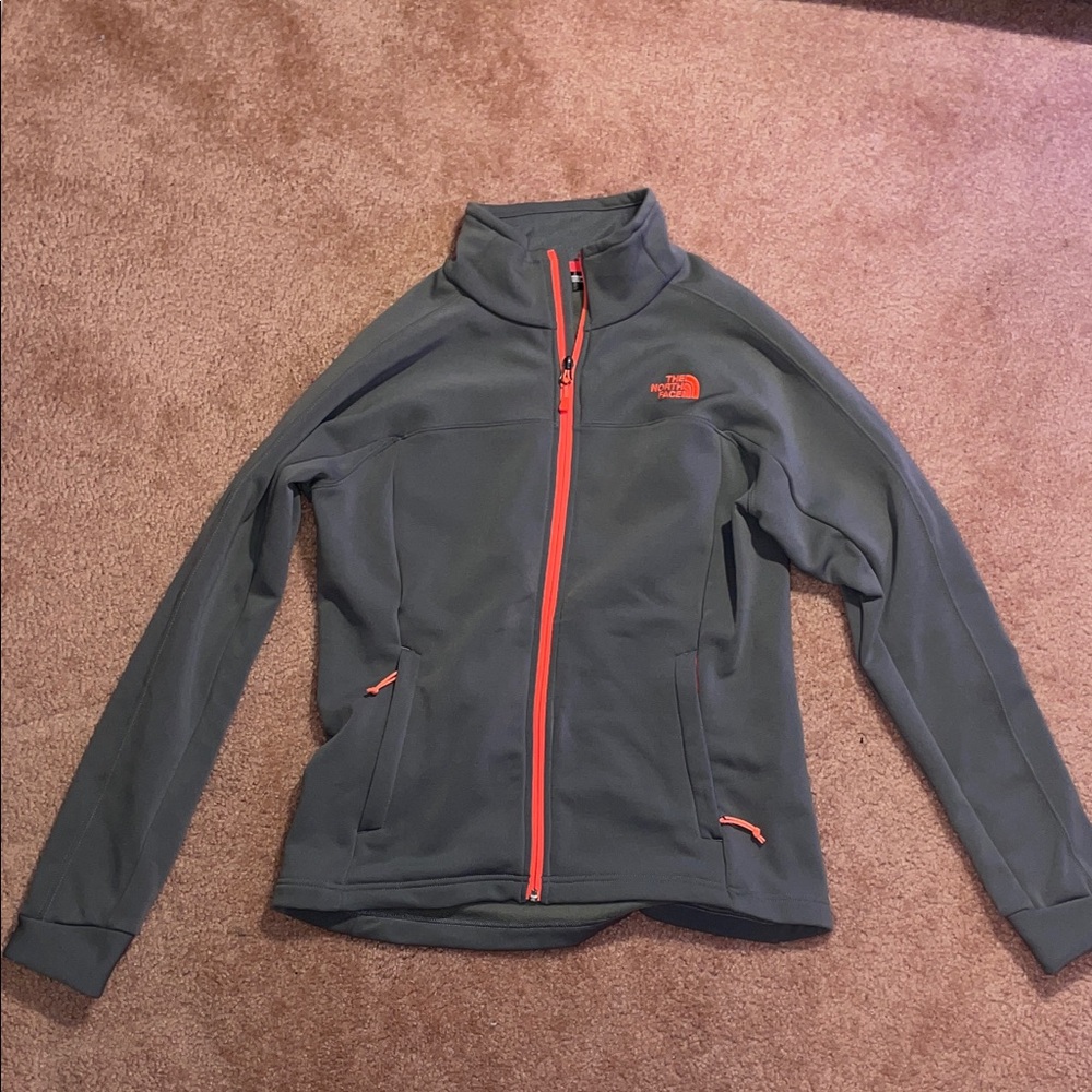 The North Face Women's Gray and Pink Ski Jacket